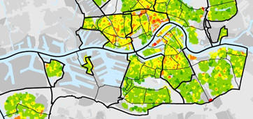 kaart Rotterdam
